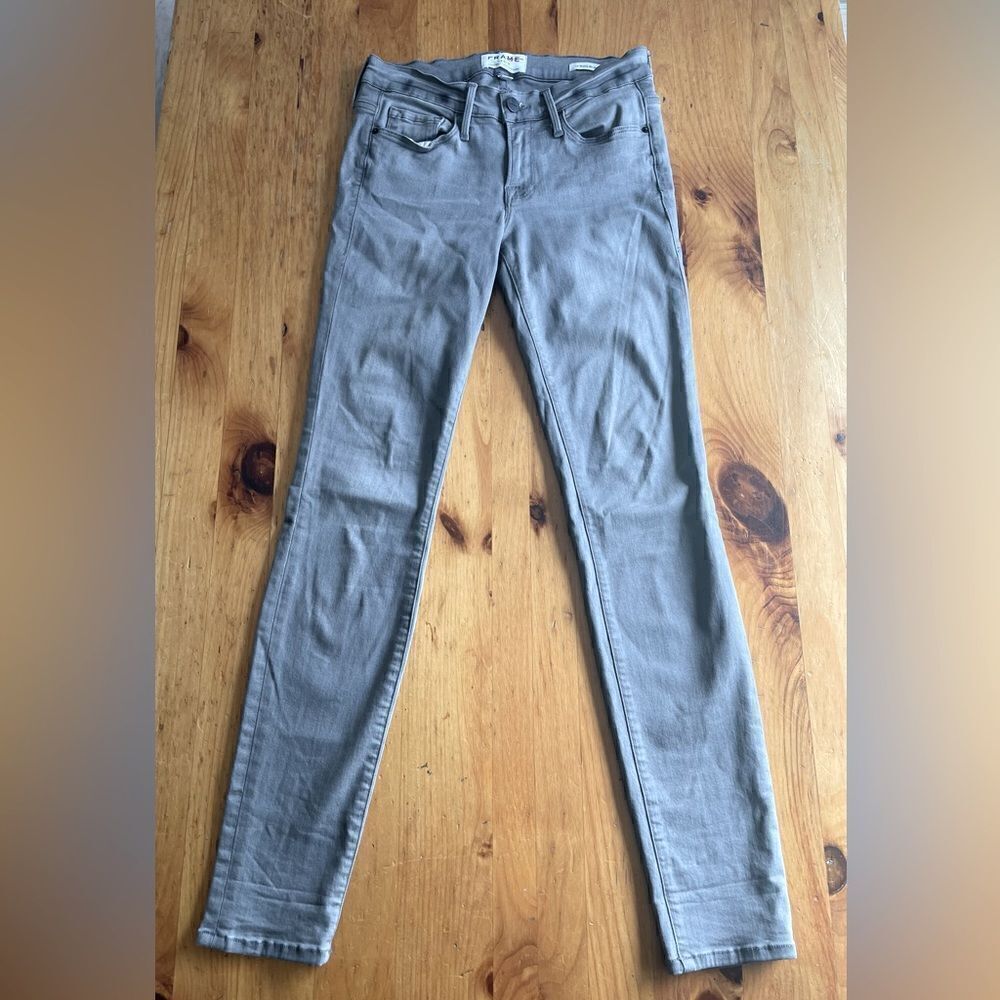 F ✨ FRAME Le Skinny De Jeanne Jeans – Russo Gray, Size 26 – Gently Pre-Loved ✨